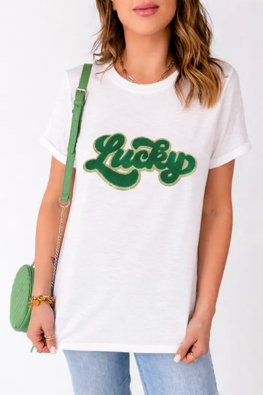 Threaded Pear Sloane Patched Graphic T Shirt made by Threaded Pear
