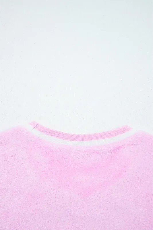 Threaded Pear Naya Merry Graphic Plush Pullover made by Threaded Pear