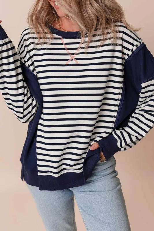 Threaded Pear Sage Exposed Seam Loose Fit Sweatshirt made by Threaded Pear