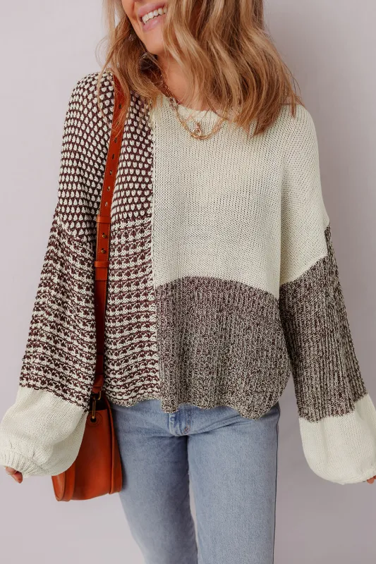 Threaded Pear Mia Drop Shoulder Loose Sweater made by Threaded Pear