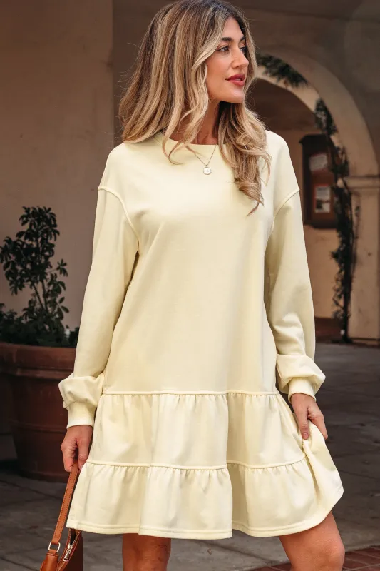 Threaded Pear Ramona Sleeve Loose Mini Dress made by Threaded Pear
