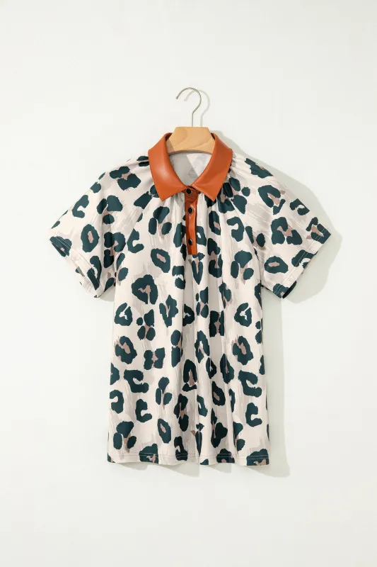 Threaded Pear Madelynn Collared Short Sleeve Blouse made by Threaded Pear