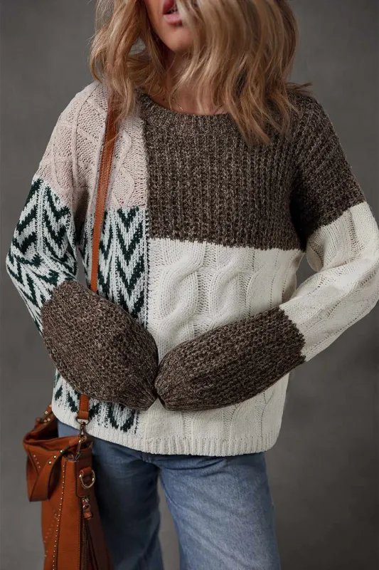 Threaded Pear Norah Knotted Loose Fit Sweater made by Threaded Pear