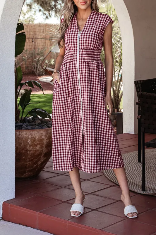 Threaded Pear Noor Flare Sleeveless Maxi Dress made by Threaded Pear