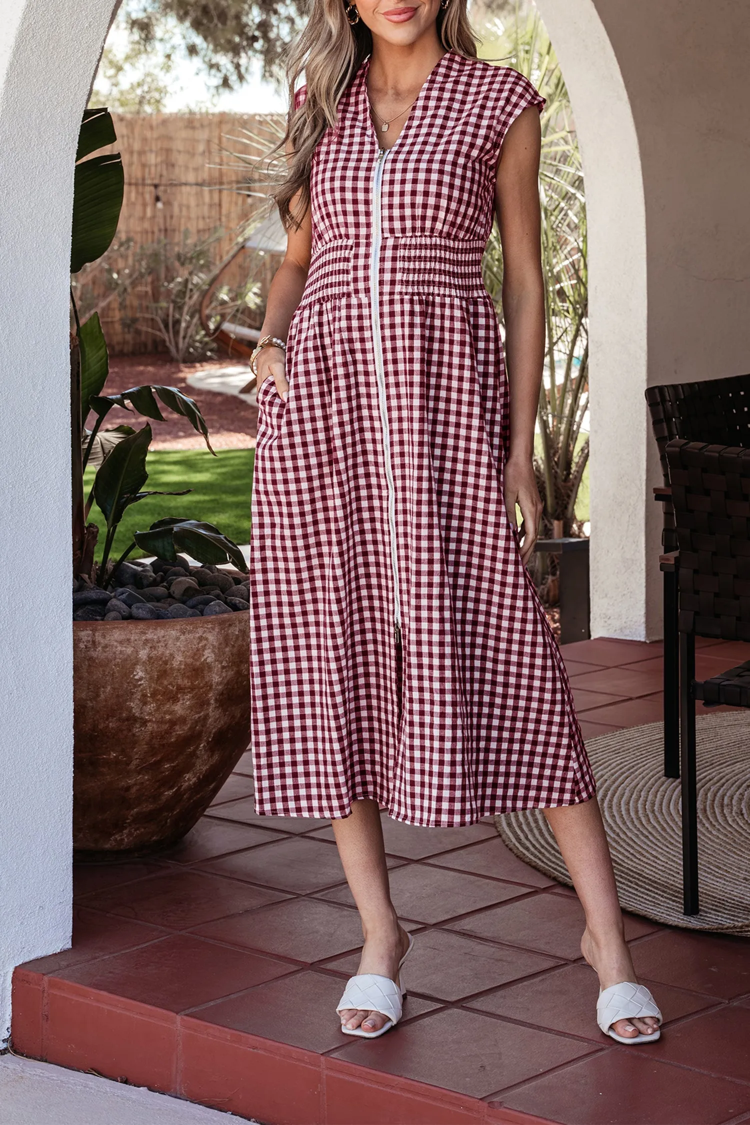 Threaded Pear Noor Flare Sleeveless Maxi Dress sold by Zulily