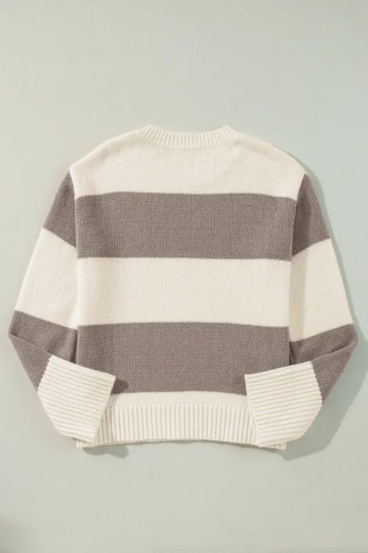 Threaded Pear Livia Colorblock Loose Pullover Sweater made by Threaded Pear
