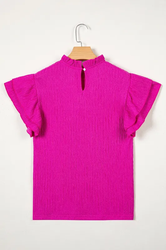 Threaded Pear Londyn Trim Short Sleeve Blouse made by Threaded Pear
