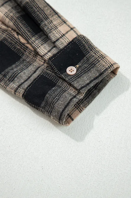 Threaded Pear Meredith Double Flap Brushed Shacket made by Threaded Pear