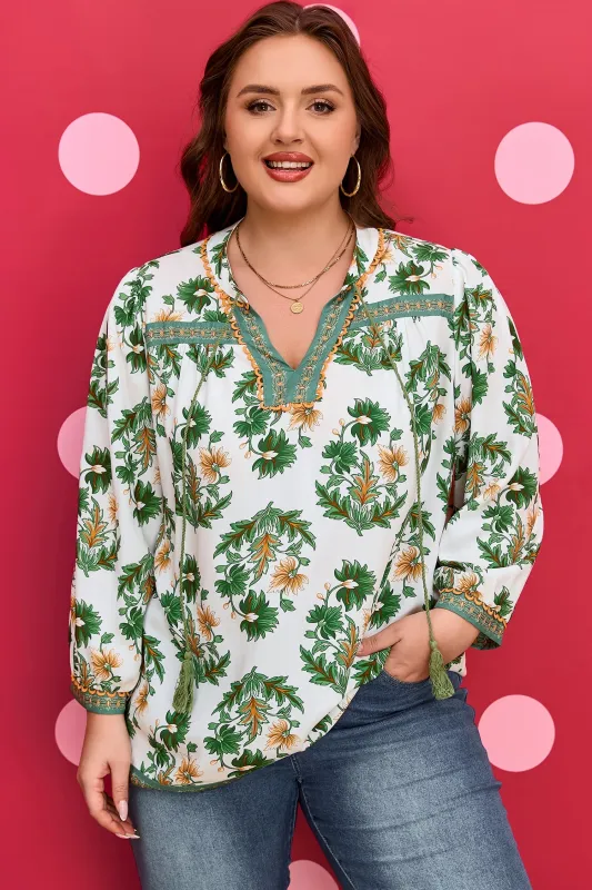 Threaded Pear Kira 3 4 Sleeve PLUS Blouse made by Threaded Pear