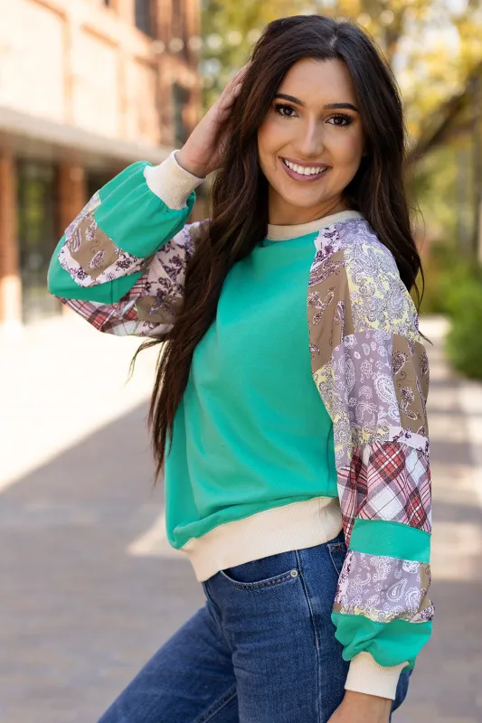 Threaded Pear Maeve Sleeve Raglan top Long Sleeve Top made by Threaded Pear