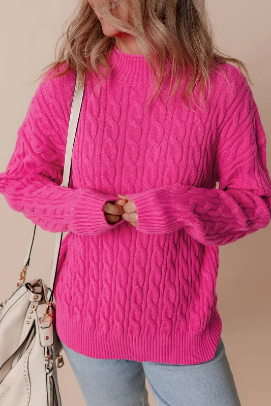 Threaded Pear Lola High Drop Shoulder Sweater made by Threaded Pear