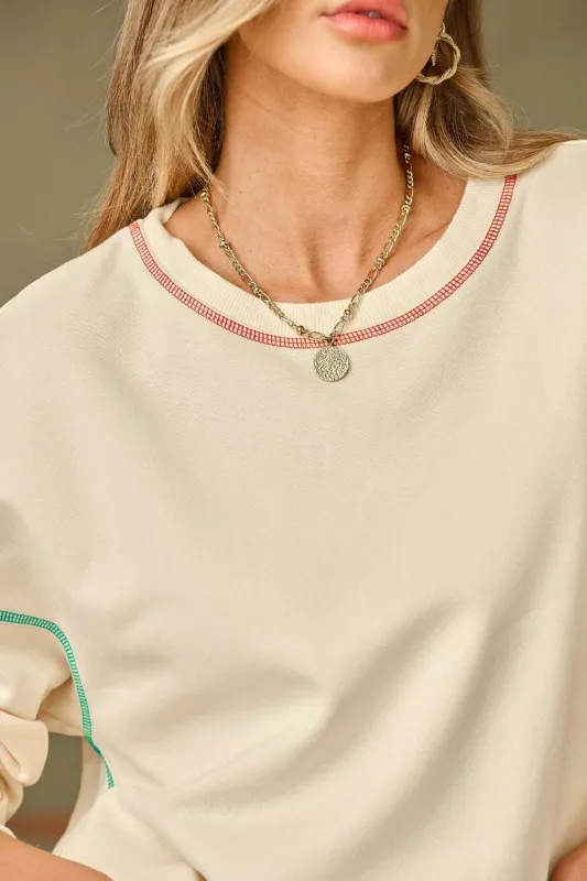 Threaded Pear Lexi Baggy Sweatshirt made by Threaded Pear