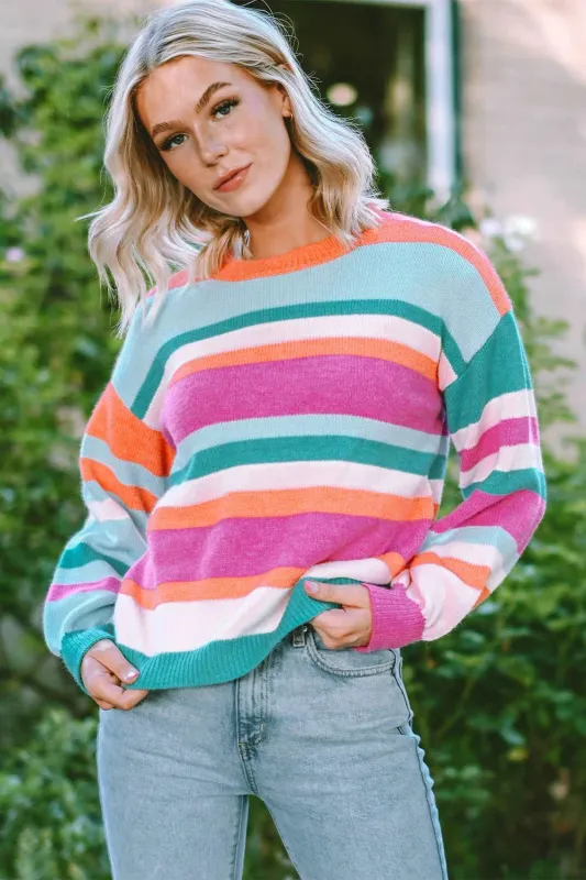 Threaded Pear Ivy Knit Drop Shoulder Puff Sleeve Sweater made by Threaded Pear