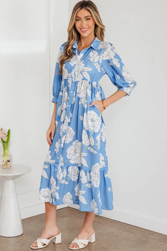 Threaded Pear Isabella Floral Print Shirt made by Threaded Pear