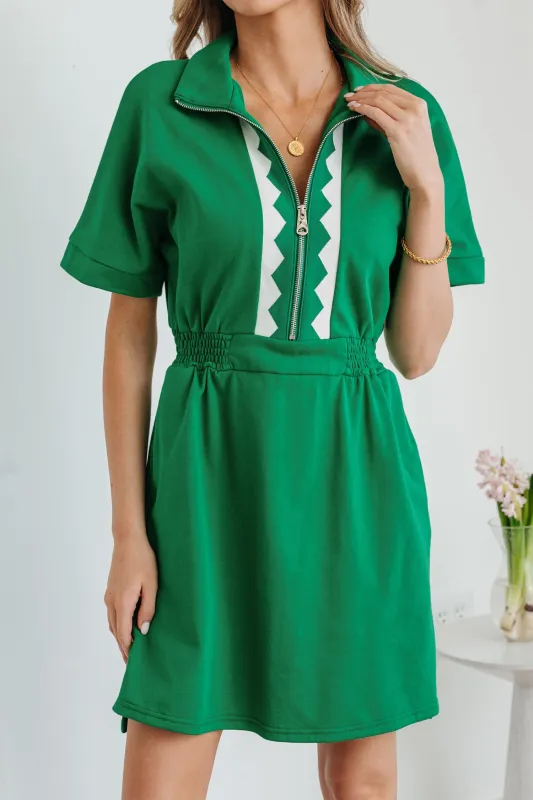 Threaded Pear Lakelynn Short Sleeve Mini Dress made by Threaded Pear