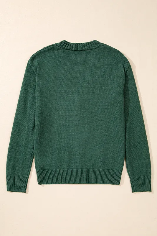 Threaded Pear Laney Knit Drop Shoulder Sweater made by Threaded Pear