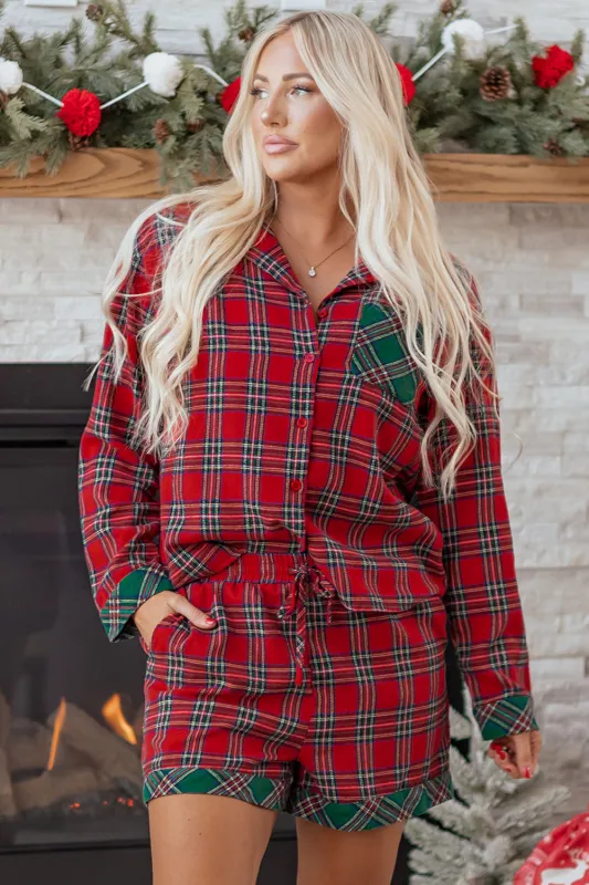 Threaded Pear Lananina 2pcs Pajama Set Long Sleeve Top made by Threaded Pear