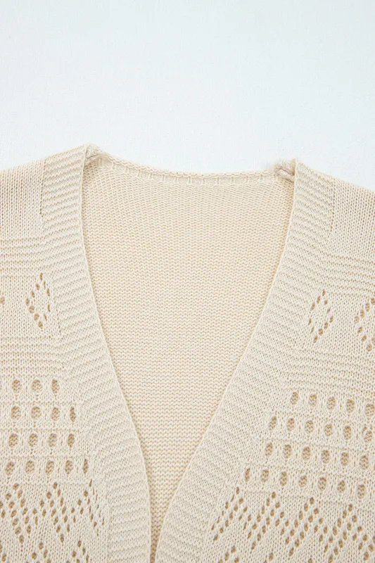 Threaded Pear Harley Open Front Cardigan Sweater made by Threaded Pear
