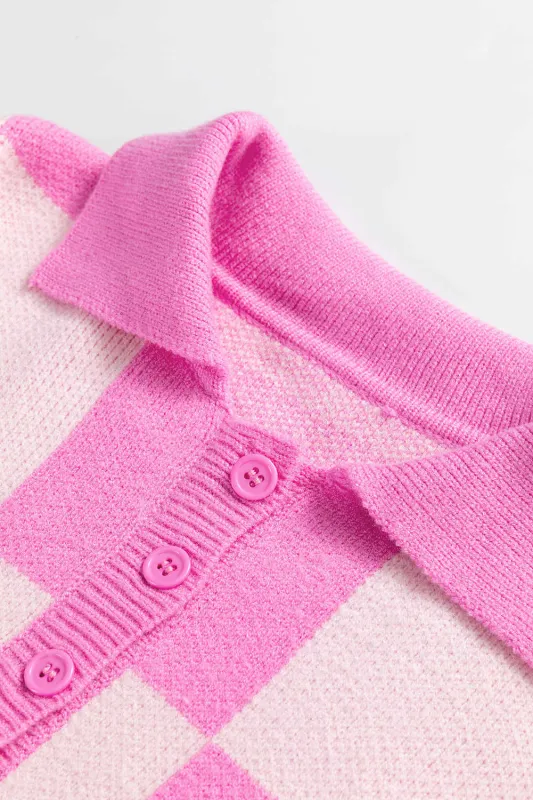 Threaded Pear Harper Collared Drop Shoulder Sweater made by Threaded Pear