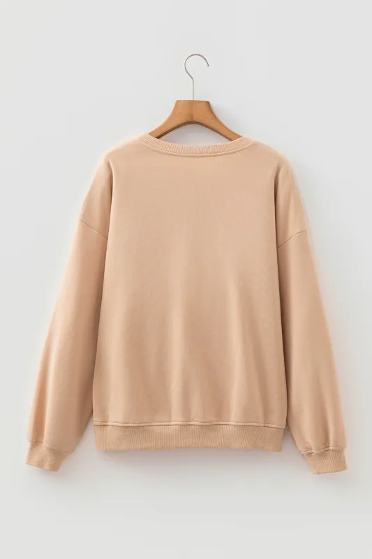 Threaded Pear Giuliana Graphic Drop Shoulder Sweatshirt made by Threaded Pear