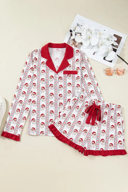 Threaded Pear Gillian Stripes Ruffle Pj Set made by Threaded Pear
