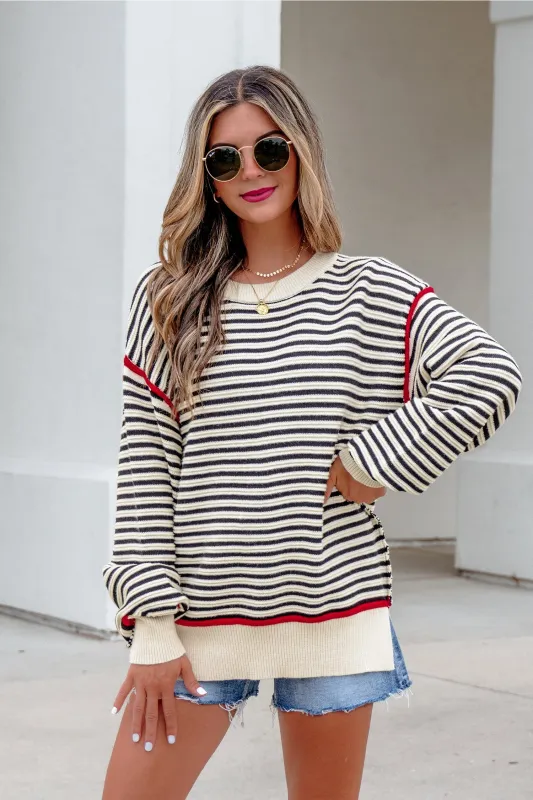 Threaded Pear Hazel Drop Shoulder Oversized Sweater made by Threaded Pear