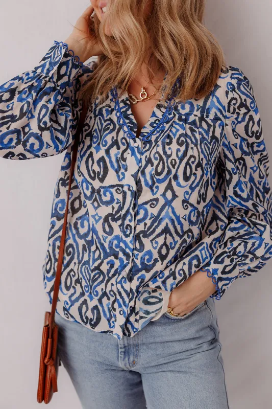 Threaded Pear Emi Long Sleeve Shirt Long Sleeve Top made by Threaded Pear