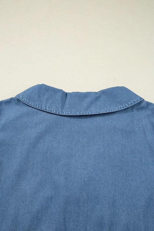 Threaded Pear Emmy Sleeve Tied Peplum Top made by Threaded Pear