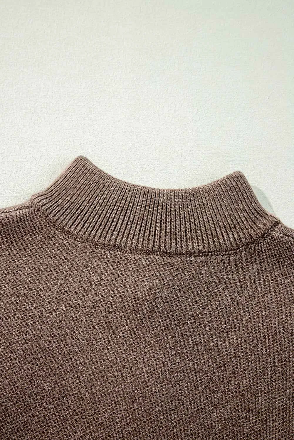 Threaded Pear Eleanor Half Zipper Stand Sweater sold by Zulily