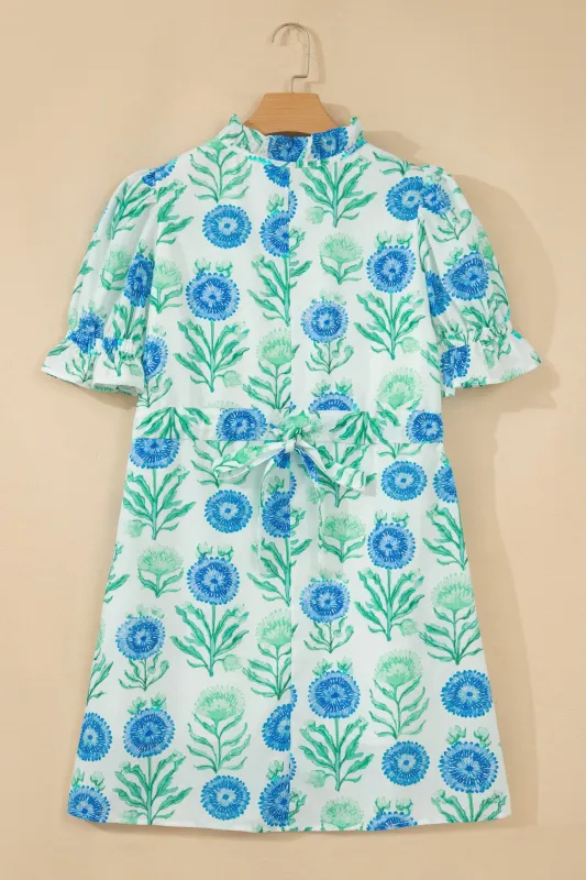 Threaded Pear Dulce Frilly Short Sleeve Dress made by Threaded Pear
