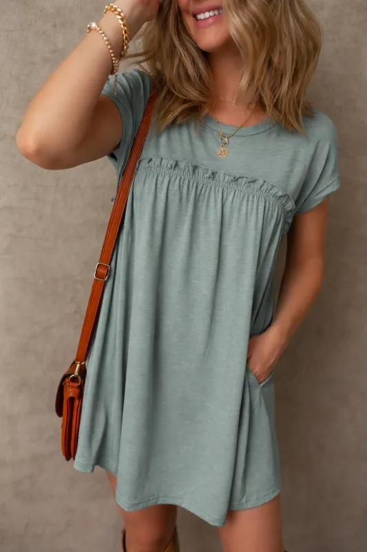 Threaded Pear Daniela Gathered Seam T Shirt made by Threaded Pear