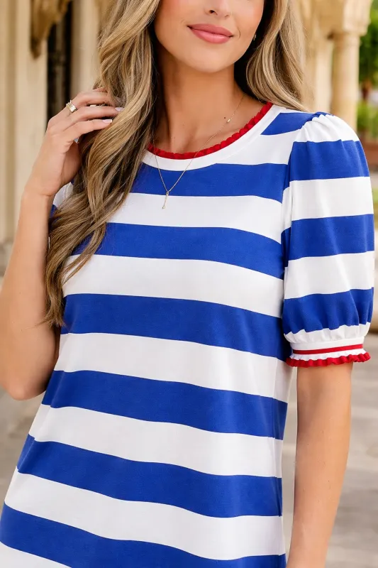 Threaded Pear Eliana Sleeve Shift Mini Dress made by Threaded Pear