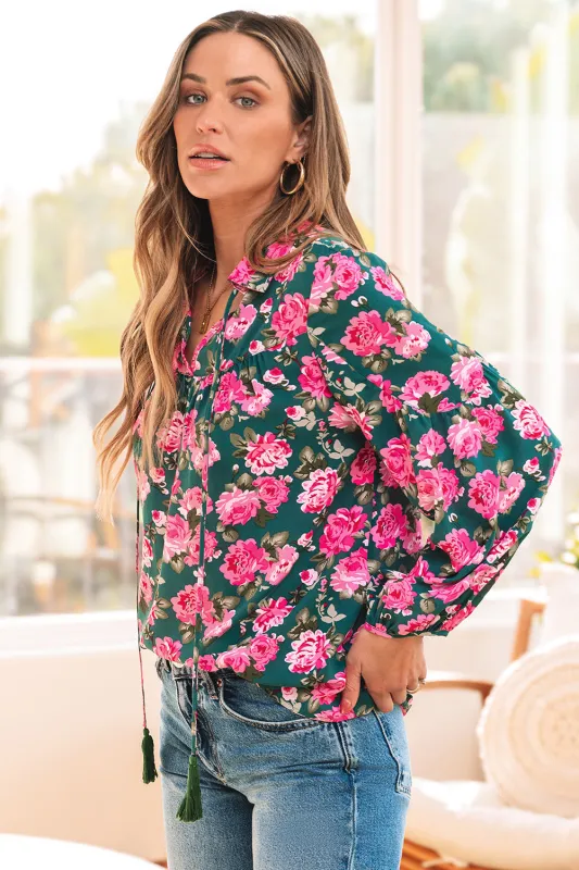 Threaded Pear Cleo Collar Puff Sleeve Blouse made by Threaded Pear