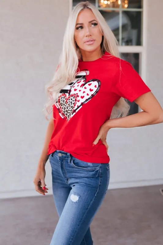 Threaded Pear Brynleigh Shaped Print T Shirt made by Threaded Pear