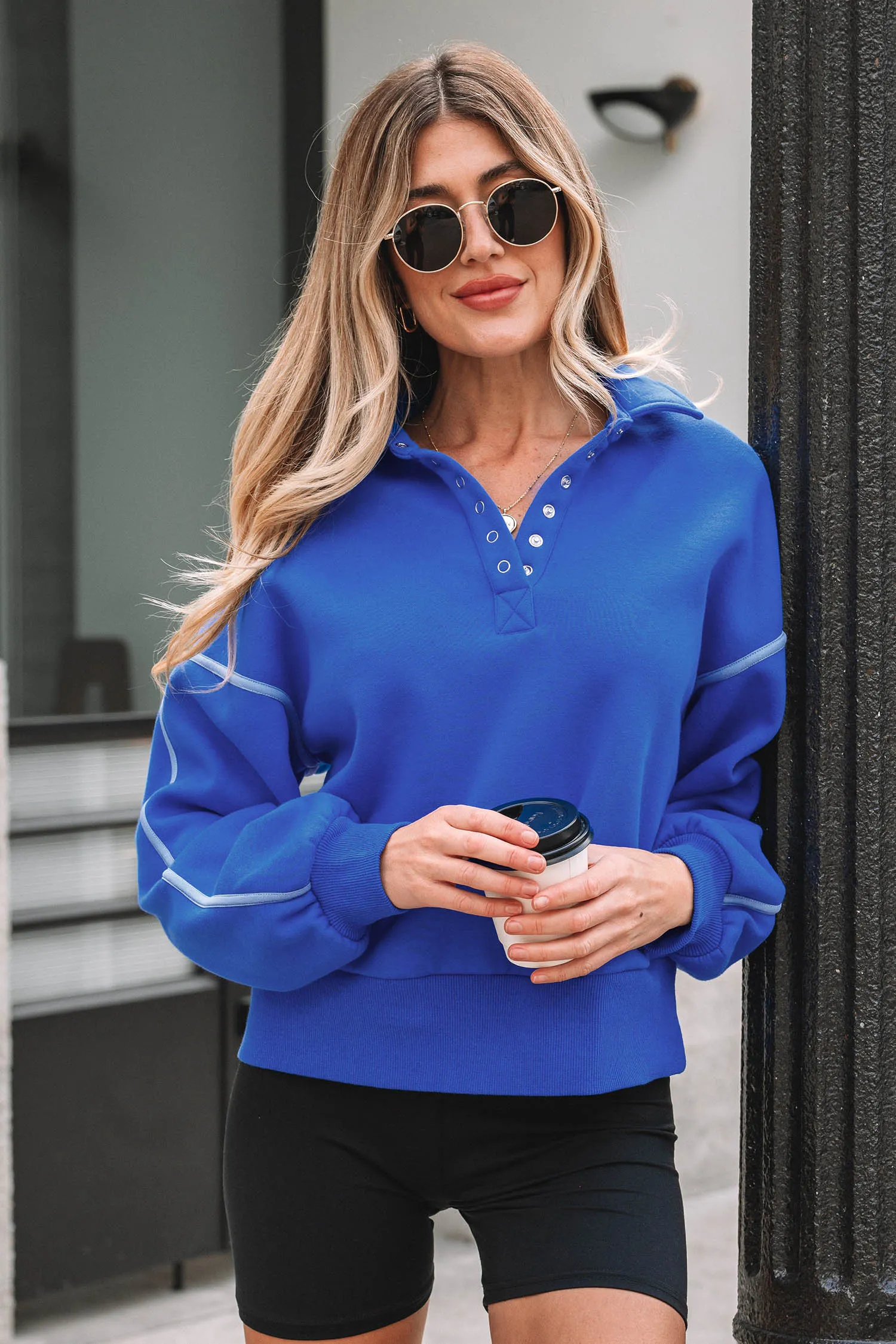 Threaded Pear Clover Exposed Seam Chic Sweatshirt sold by Zulily