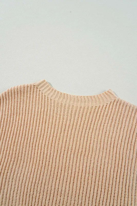 Threaded Pear Avery Side Slits Loose Sweater made by Threaded Pear