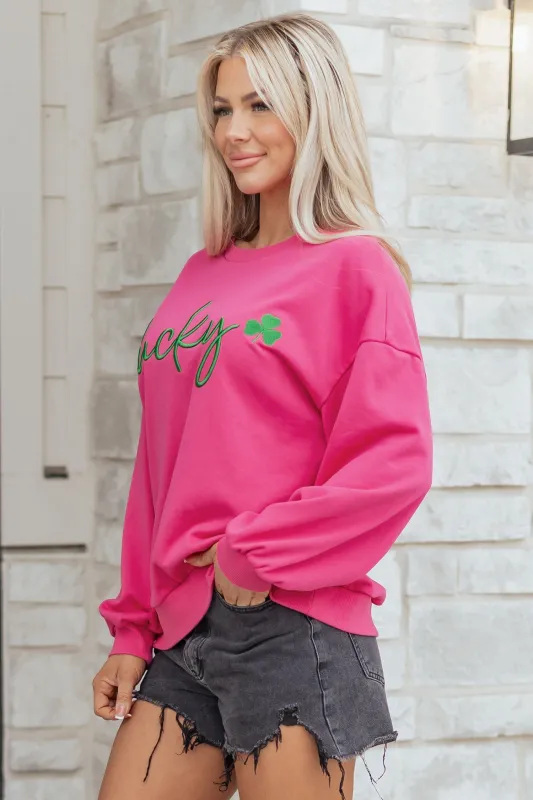 Threaded Pear Armani Clover Embroidered Loose Pullover made by Threaded Pear
