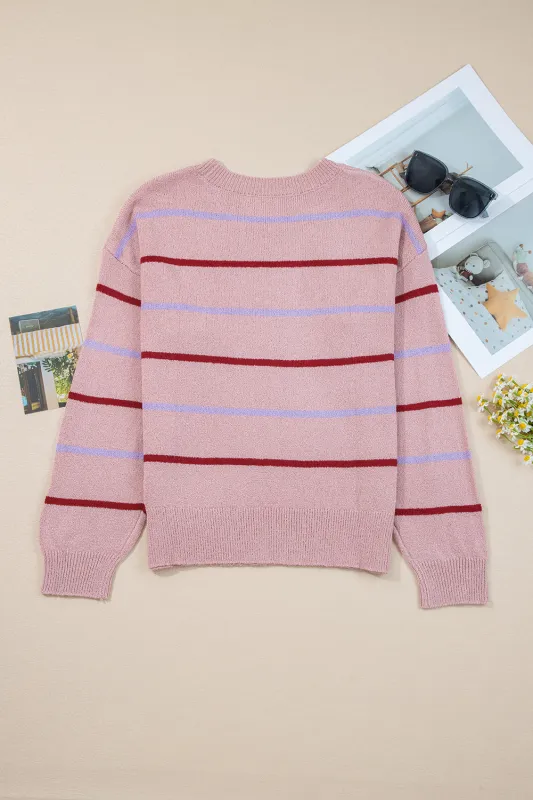 Threaded Pear Amyra Edge Drop Shoulder Sweater made by Threaded Pear