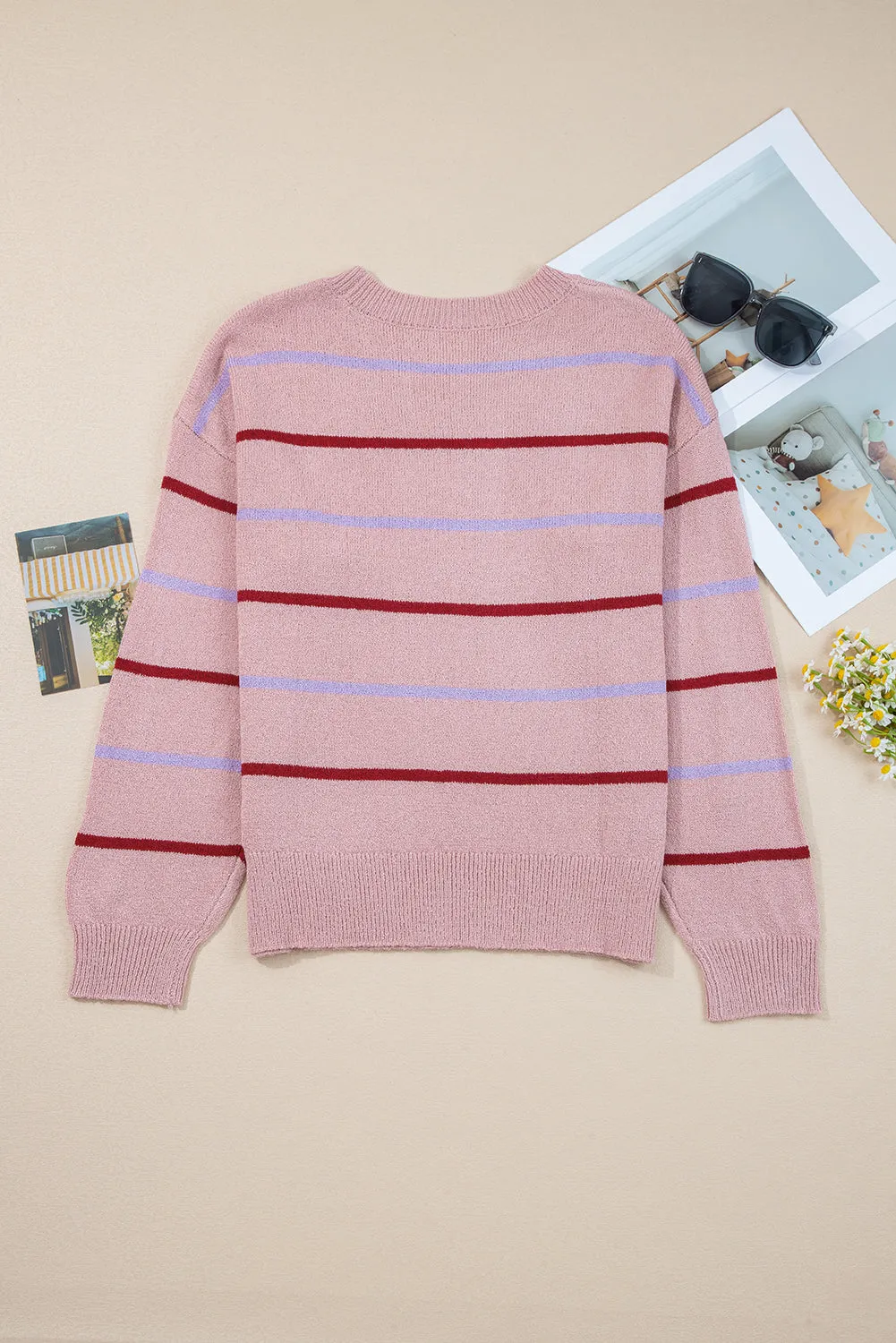 Threaded Pear Amyra Edge Drop Shoulder Sweater sold by Zulily