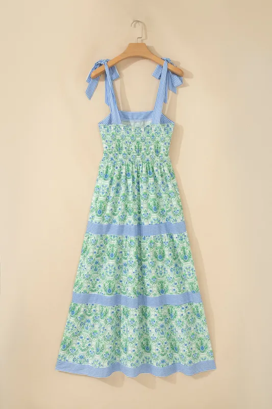 Threaded Pear Akira Patchwork Detail Sleeveless Dress made by Threaded Pear