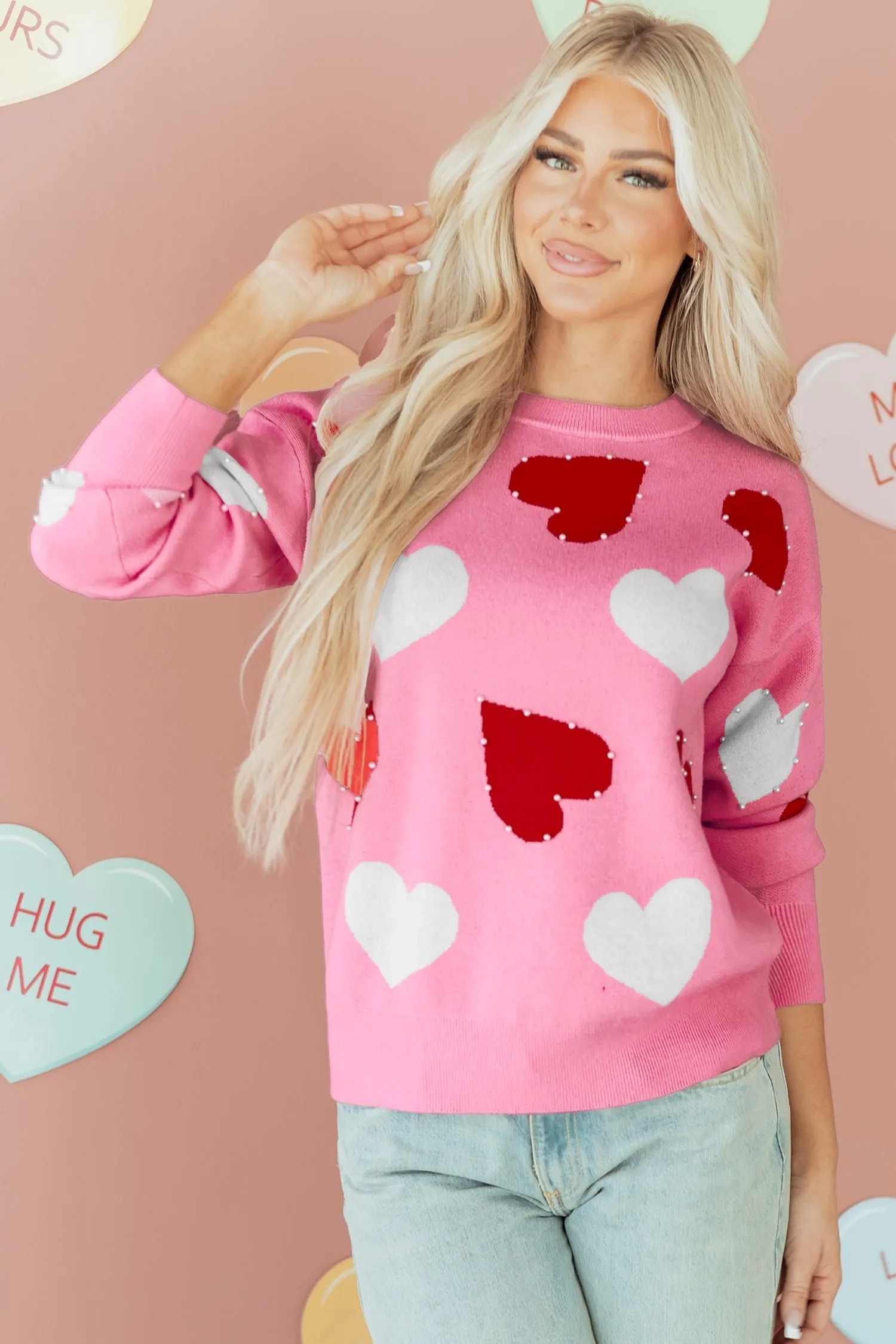 Threaded Pear Aliyah Pattern Valentines Day Sweater sold by Zulily