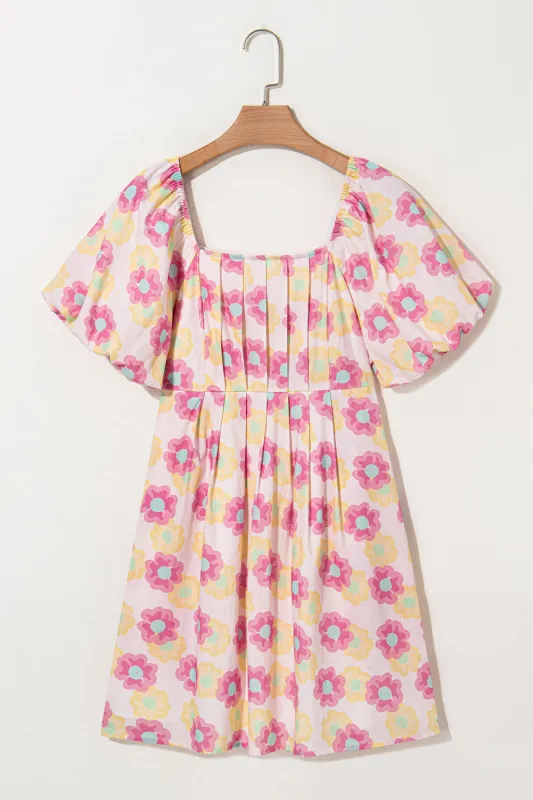 Threaded Pear Alessandra Pleated Flared Midi Dress made by Threaded Pear