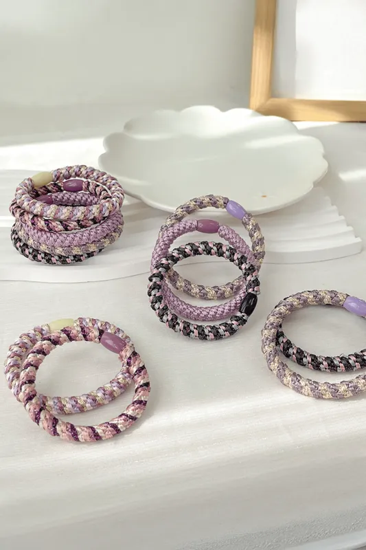 Threaded Pear 15 pcs Elastic Braided Hair Tie made by Threaded Pear