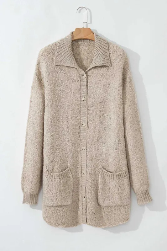 Threaded Pear Ada Button Up Pocket Cardigan made by Threaded Pear
