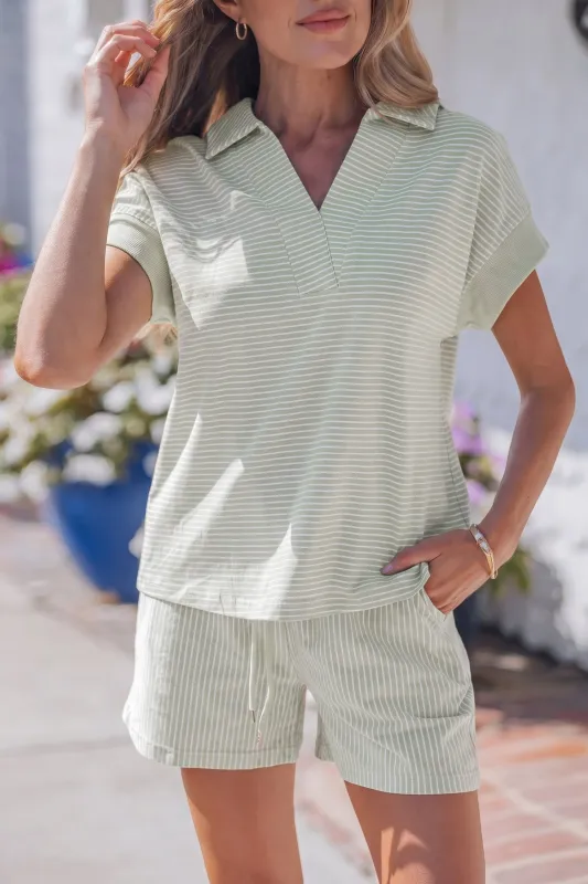 Threaded Pear Aadhya Dolman Sleeve Polo Set made by Threaded Pear