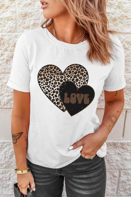 Threaded Pear Adriana Printed Valentines Graphic Tee made by Threaded Pear