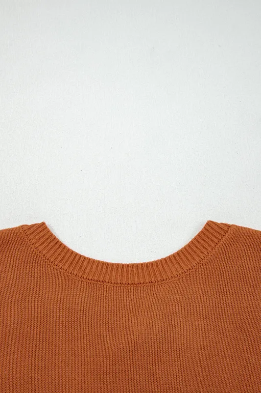 Threaded Pear Abigail Trim Drop Shoulder Sweater made by Threaded Pear