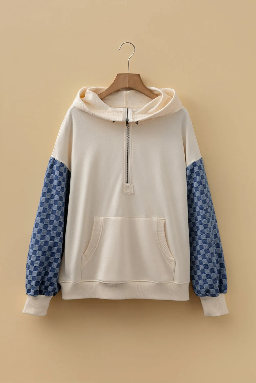 Threaded Pear Adalynn Kangaroo Half Zipper Hoodie sold by Zulily
