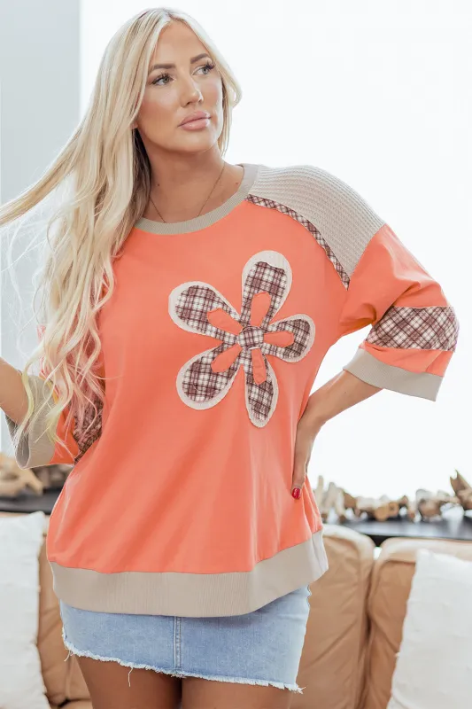 Threaded Pear Adele Patchwork Bracelet Sleeve Top made by Threaded Pear