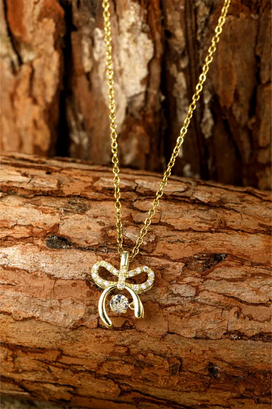 Threaded Pear Athena Pendant Plated alloy Necklace made by Threaded Pear